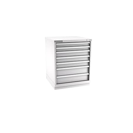Champion Tool Storage Modular Tool Cabinet, 7 Drawer, Light Gray, Steel, 28 in W x 28-1/2 in D x 36 in H S15000702ILCFTB-LG